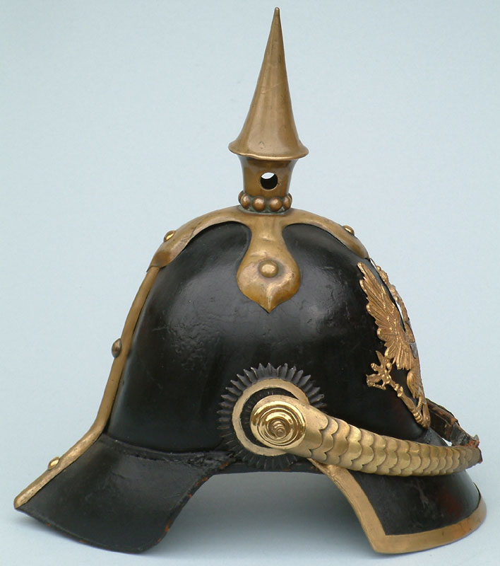 Pickelhaube Leder Helm Pickelhelm Preussen Offizier Helm Antique  Handmade gift