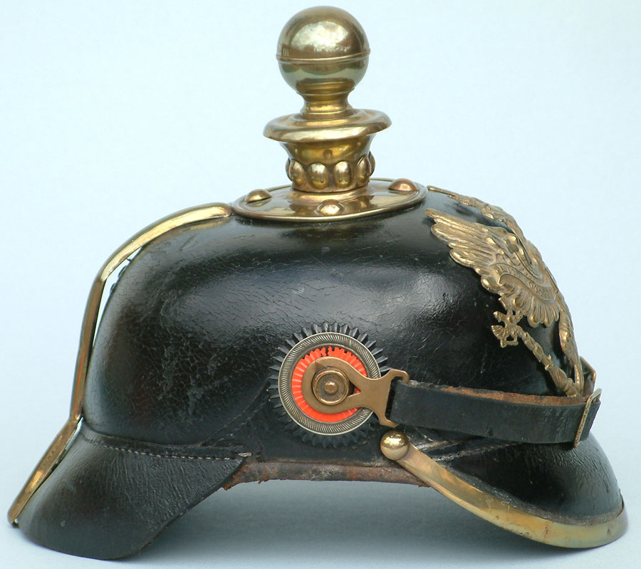 a0129 WW 1 Prussian Helmet Plate Spiked Helmet Pickelhaube GD20 